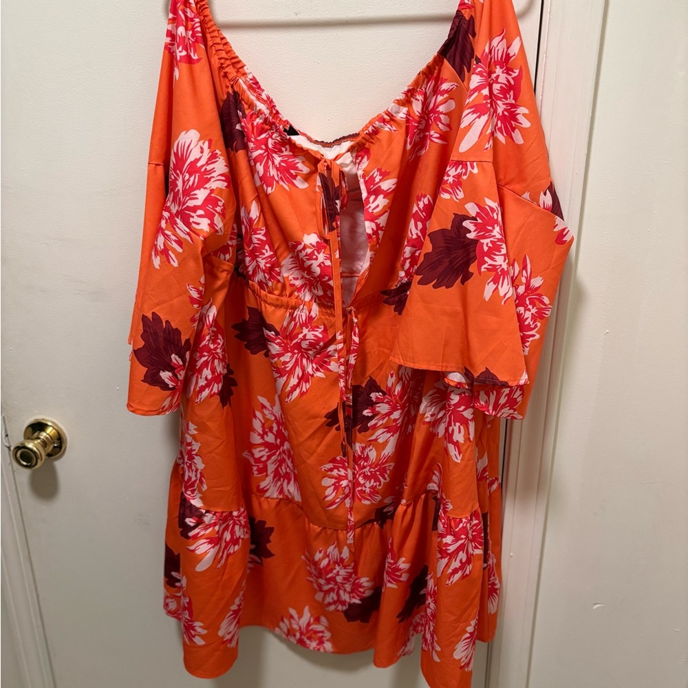 Floral Orange Women's dress